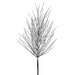 26" Glittered Artificial Plastic Twig Stem -White (Pack of 12) - XAS321-WH
