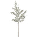 37" Glittered Artificial Ruscus Leaf Stem -Green (Pack of 12) - XAS332-GR