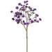 13" Glittered Artificial Rhinestone Flower Stem -Purple (pack of 12) - XAS380-PU