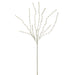 30" Glittered Artificial Peppergrass Stem -Green/Silver (pack of 12) - XAS404-GR/SI