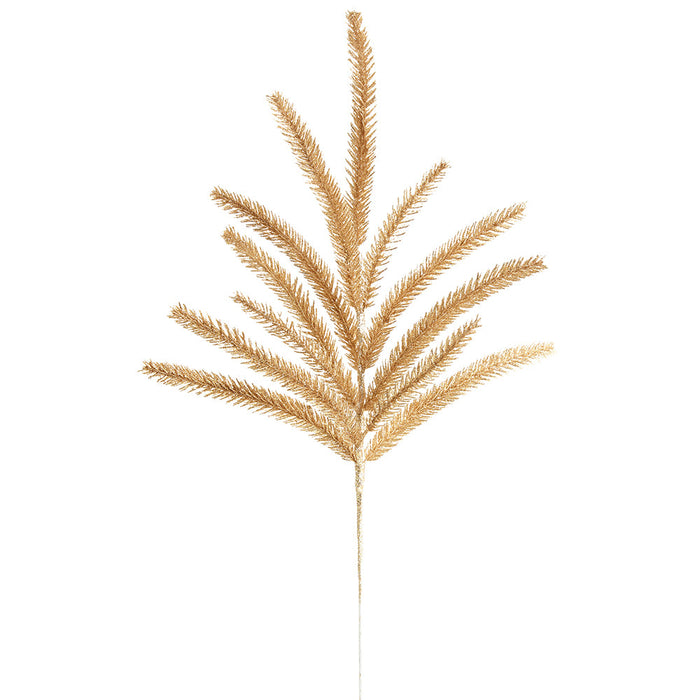 22" Glittered Artificial Pine Stem -Gold (pack of 36) - XAS418-GO/GO