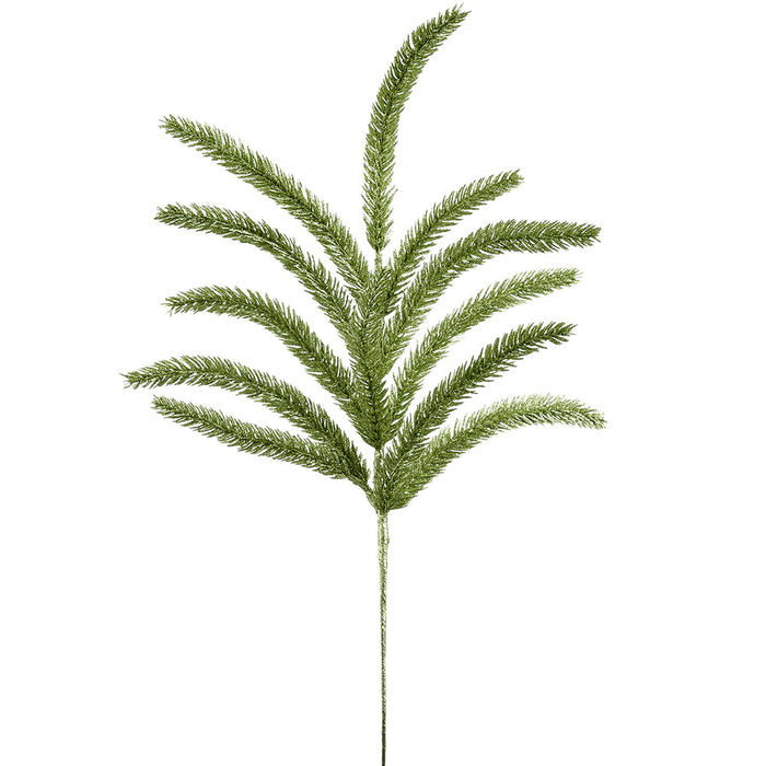 22" Glittered Artificial Pine Stem -Gold/Green (pack of 36) - XAS418-LM