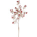 30" Glittered Artificial Berry Stem -Red (pack of 12) - XAS458-RE