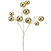 21" Plastic Ball Artificial Stem -Gold (Pack of 6) - XAS461-GO