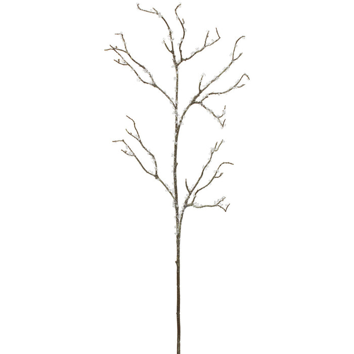 40" Iced Artificial Twig Branch Stem -Clear (Pack of 12) - XAS465-CW