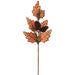 22.5" Artificial Oak Leaf, Pinecone & Pine Stem -Orange (Pack of 12) - XAS490-OR