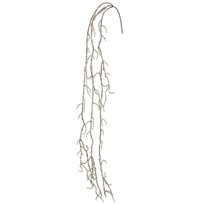 50" Iced Artificial Twig Stem -Clear (Pack of 12) - XAS496-CW
