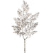 30" Artificial Button Leaf Stem -Gray/White (pack of 12) - XAS513-GY/WH