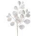 19" Artificial Glittered Mountain Laurel Stem -White/Iridescent (pack of 36) - XAS515-WH/IR