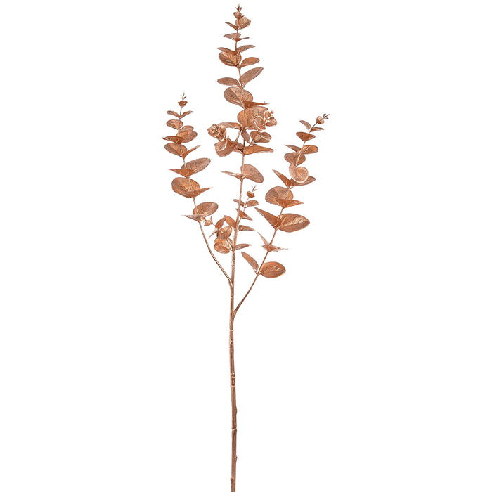 31.5" Metallic Artificial Eucalyptus Leaf Stem -Gold (Pack of 12) - XAS516-GO