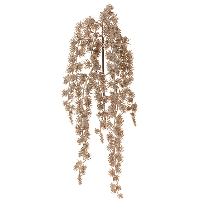 32" Hanging Metallic Artificial Short Needle Pine Stem -Taupe (Pack of 12) - XAS517-TU