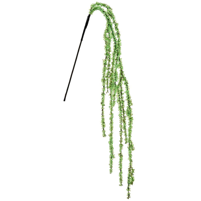 47" Hanging Beaded Artificial Stem -Green (Pack of 12) - XAS533-GR