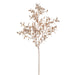 27.5" Glittered Artificial Ruscus Leaf Stem -Champagne (Pack of 24) - XAS549-CN