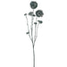 36" Artificial Frosted Metallic Skimmia Flower Stem -Teal (pack of 12) - XAS594-TL