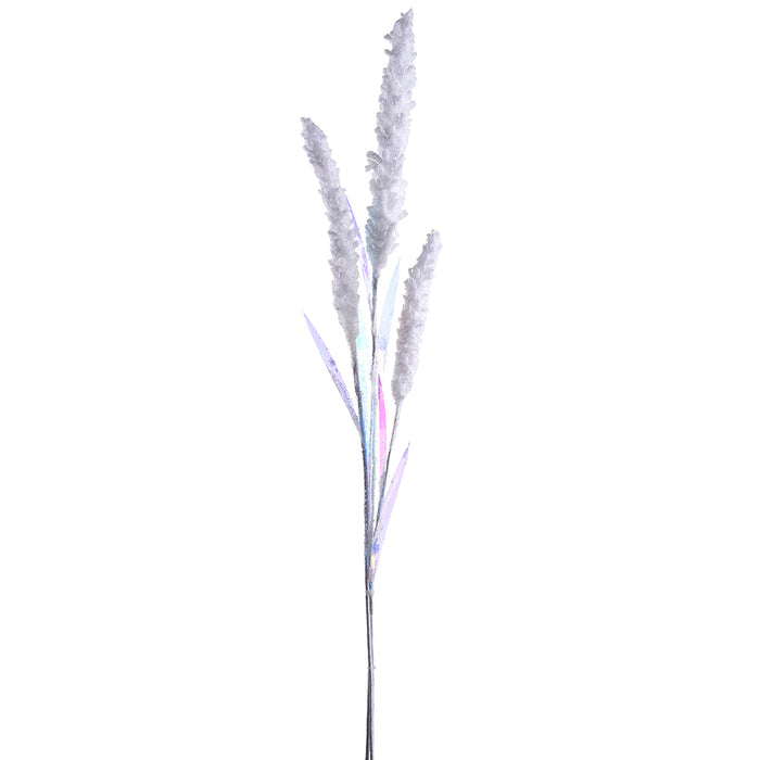 42" Snowed Artificial Amaranthus Flower Stem -White (pack of 12) - XAS613-WH