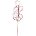 29.5" Glittered Artificial Swirl Grass Leaf Stem -Red (pack of 12) - XAS662-RE