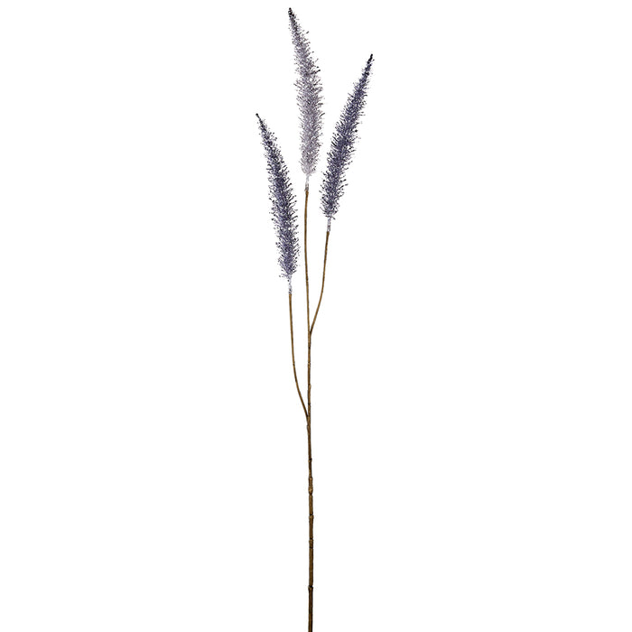 37" Glittered Artificial Fountain Grass Stem -Lavender (pack of 12) - XAS685-LV