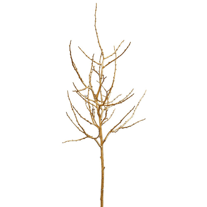 44" Artificial Plastic Twig Tree Stem -Gold (pack of 12) - XAS751-GO