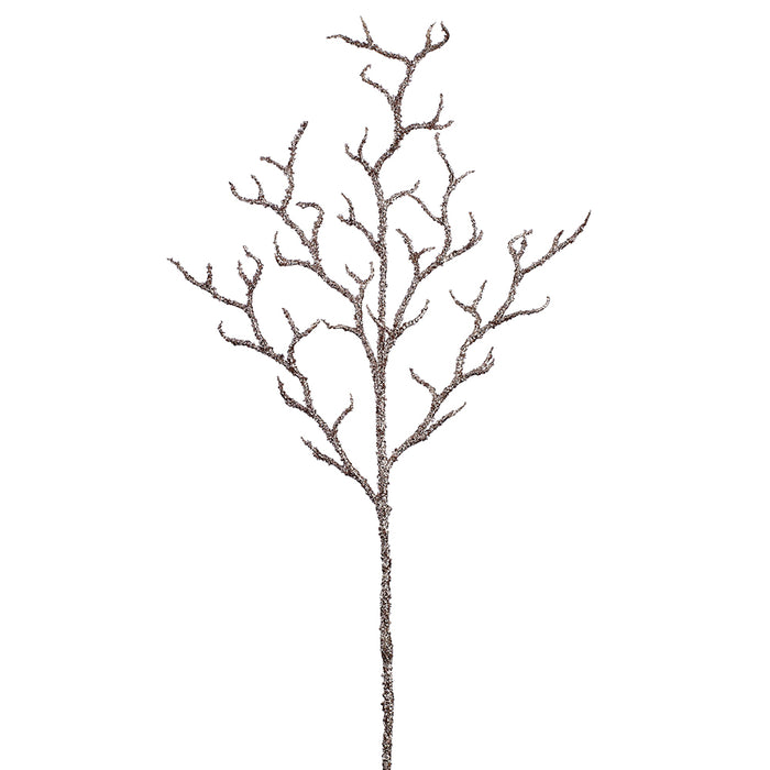 38.5" Glittered Artificial Twig Stem -Champagne (Pack of 24) - XAS777-CN