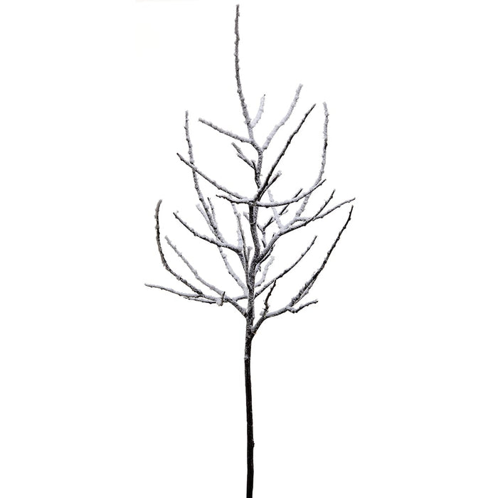 33" Snowed Artificial Plastic Twig Tree Branch Stem -Brown/Snow (pack of 12) - XAS841-BR/SN