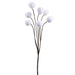 23" Glittered Artificial Chestnut Pod Twig Stem -White (pack of 12) - XAS916-WH