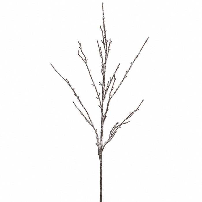 40.5" Artificial Flocked Twig Stem -Snow/Brown (Pack of 24) - XAS931-SN/BR