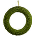 18.5" Artificial Pompon Hanging Wreath -Green (pack of 2) - XAW002-GR
