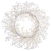 22" Iced Artificial Twig Wreath -White (Pack of 2) - XAW035-WH