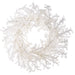 22" Iced Artificial Twig Wreath -White (Pack of 2) - XAW035-WH
