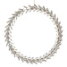 19.5" Glittered Artificial Rhinestone Wreath -Clear/Gold (Pack of 2) - XAW058-CW/GO