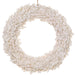 21.6" Flocked Artificial Wreath -White (Pack of 2) - XAW204-WH