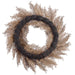24" Flocked Artificial Cedar Wreath -Taupe - XAW220-TU