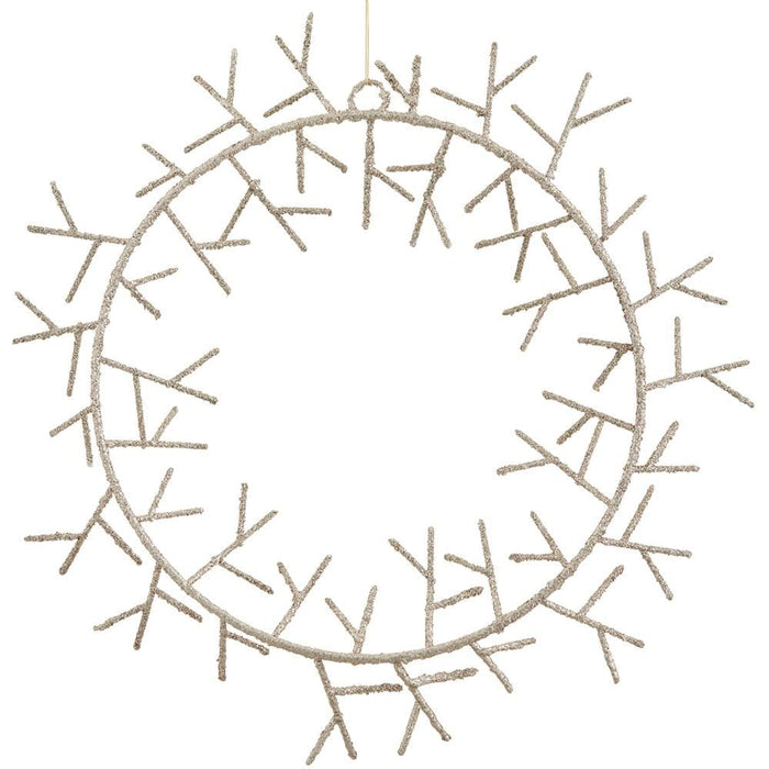 27.5" Glittered Twig Artificial Wreath -Gold (Pack of 2) - XAW253-GO
