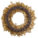 22" Glittered Artificial Pine Wreath -Gold (Pack of 2) - XAW444-GO