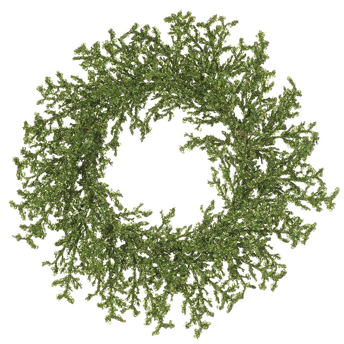 24" Beaded Diamond Wreath -Green (Pack of 2) - XAW720-GR