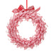 22" Peppermint Candy Ribbon Wreath -Red/White (Pack of 4) - XAW989-RE/WH
