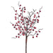 18" Iced Berry Artificial Stem Bundle -Red (pack of 12) - XBB001-RE