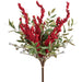 19" Artificial Berry & Eucalyptus Leaf Stem Bundle -Red/Green (Pack of 4) - XBB002-RE/GR