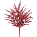 19" Flocked Artificial Berry Bush -Red/White (Pack of 6) - XBB007-RE/WH