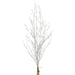 33" Flocked Artificial Berry Stem Bundle -White (Pack of 6) - XBB261-WH
