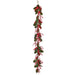 6' Artificial Berry & Magnolia Leaf Garland -Red/Green (Pack of 2) - XBG007-RE/GR