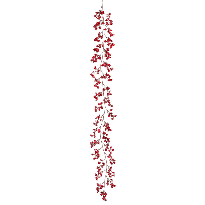 5' Artificial Holiday Berry Garland -Red (pack of 6) - XBG067-RE
