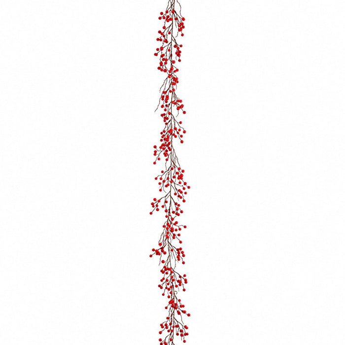 6' Berry Artificial Garland -Red (Pack of 6) - XBG121-RE