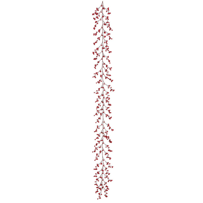 6' Outdoor Water Resistant Artificial Plastic Berry Garland -Red (pack of 6) - XBG562-RE
