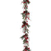 6' Snowed Berry, Pinecone & Pine Artificial Garland -Red/Snow (pack of 2) - XBI698-RE/SN