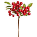 11" Outdoor Water Resistant Artificial Berry Stem Pick -Red (pack of 12) - XBK111-RE