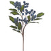15" Artificial Berry Stem Pick -Blue (Pack of 24) - XBK115-BL