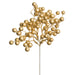 9" Artificial Berry Stem Pick -Gold (pack of 36) - XBK356-GO