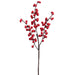 17" Outdoor Water-Resistant Artificial Berry Stem Pick -Red (Pack of 12) - XBK383-RE