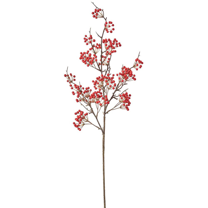 32" Berry Artificial Stem -Red (Pack of 12) - XBS012-RE